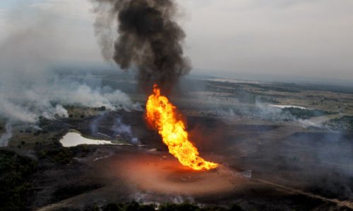 Pipeline explosion.